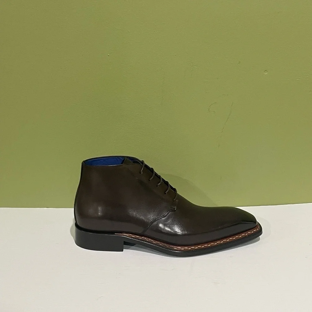 Emilio Franco ankle boot chukka chocolate oxford leather calf lace up